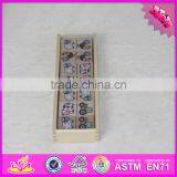 2016 Top Fashion Educational Kids Wooden Domino Set for Sale W15A073 thumbnail-6