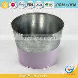 Galvanized Metal Decorative Planters Outdoor Decorative Beautiful Plant Pots thumbnail-2