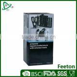 13pcs Stainless Steel Kitchen Knives Set With Prepare Square Block thumbnail-1