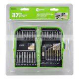 32 Piece HSS Drill Bit Set in Plastic Case thumbnail-1