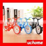UCHOME Plastic Mini Cartoon Funny Creative Table Wake Up Bike Cycle Bicycle Alarm Clock thumbnail-2