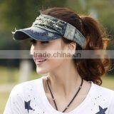 Custom Distressed Sun Visor Caps and Hats thumbnail-1