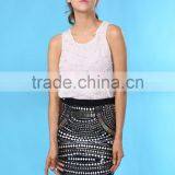 2015 New Design Ladies Sequin Skirt Elegant Embroidered Skirt thumbnail-5