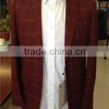 2015 new style wool fabric grid suits for men made in china the Arab size apparel stock