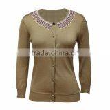 Beaded Silk Knitwear Cardigan Manufacturers thumbnail-1