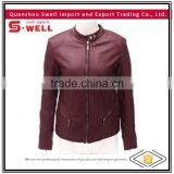 Hot Sale Customized Logo Winter Woman Leather Jacket thumbnail-1