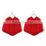 Bohemian Jewelry Big Long Tassel Dangle Earrings Accessories for Women thumbnail-4