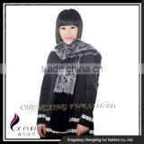 CX-S-164E China Suppliers Wholesale In Stock Rex Rabbit Fur Sexy Lady Fur Scarf thumbnail-3