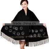 CX-B-P-36B Women 2015 New Hot Fashion Pashmina Scarf With Tassel thumbnail-5