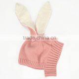 Ins Hot Imitate Animal Knitted Cap Design for Kids Baby Bunny Ears Hats Wholesale thumbnail-5