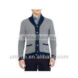 Melange Pocketed Latest Men's Cardigan Man Sweater thumbnail-2