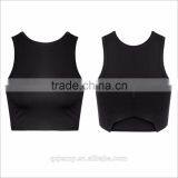 Knitted Halter Bustier Crop Top Women Summer Sexy Black Cross Off Shoulder Elastic Tube Tank Sleeveless Vest thumbnail-3