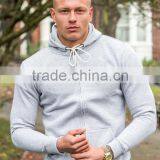Drawstring Full Zip Hoody Tracksuit Tops Slim Fit Hoody thumbnail-2