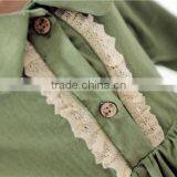 2015 Spring Boutique Children Clothing Casual Baby Girl Long Dresses 3 Colors thumbnail-4