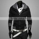 Wholesale Zipper up Men Plain Hoodies thumbnail-1