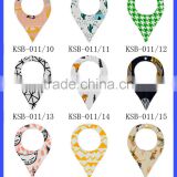 FAUX SUEDE Printing Polyester Baby Best Body Bib Silicone Newborn Bibs thumbnail-4