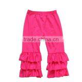 2016 New Arrival Wholesale Boutique Kids Pants Girls Leggings Newborn Children Ruffle Pants thumbnail-2