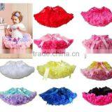 Newest Halloween Tutu Petti Skirt Costumes Green Trim Ruffle Nylon Chiffon Dress for Baby Party Dance Dress thumbnail-2