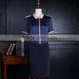 Custom High Quality Short Sleeve Latest Beautiful Blouse Styles Formal Shirt Blouse Pattern thumbnail-5