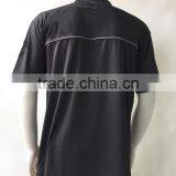 Wholesale 100% Polyester Plastic Buttons Micro Mesh Blank Safety Polo Shirt thumbnail-2