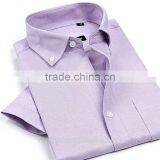 Purple Oxford Mens Short Sleeve Shirt thumbnail-1