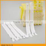 High Quality No.#3 20 cm Auto Lock Close End White Nylon Zipper thumbnail-1