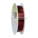 Beading Wire Thread Cord Round Antique Copper 0.4mm Dia. , 2 Rolls
