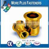 Made in Taiwan Brass Material Open Close End With Flange Bery Nuts thumbnail-3