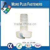 Made in Taiwan Black White Nylon Round Phillips Slotted Plastic Round Head Screw thumbnail-5