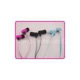 Professional Fashionable Flat Cable Earphone With Mic, Red Mobile Phone Earphones YDT122 thumbnail-1