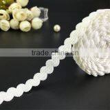1 cm Lace Waves Stretch Elastic Hook Sideband Bra Underwear Aglet thumbnail-3