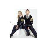 Navy Blue High School Uniform Set 3 Pieces Organic Cotton Student Uniform