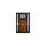 Eco-friendly 40mm Exterior Timber Doors With Locks , Handles