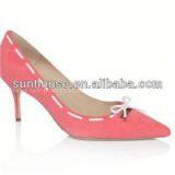 Suede Lining Lady High Heel Dress Shoes thumbnail-1