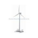Metal Sloar Wind Turbine Model With Name Card Holder