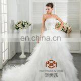 China Supplier New Style Lace Handmade Beaded Strapless Fit Wedding Dress thumbnail-3
