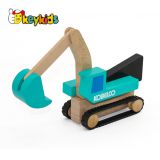 Best Selling funny wooden excavator toys for kids W04A381
