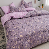 Autumn and Winter Thickened Cotton Sanded 4pcs Bedding Set thumbnail-4
