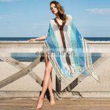 Plus Size Crochet Beach Cover up Knitted Tassel Beach Dress Robe de Plage 2019 Pareo Beach Tunic Bathing Suit Cover Ups Sarong thumbnail-4