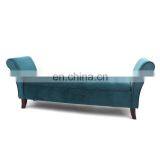 Customized Largest Long Large Wooden Seat Velvet Sofa Chair Big Bench With Big Storage Space Open Lid thumbnail-2