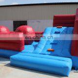 Red Inflatable Big Baller Wipeout Obstacle Course Games Leaps n Bounds Playground Carnival Game Jump Balls thumbnail-4