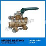 Brass Ball Valve With Flange Connected thumbnail-4