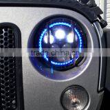 7inch CREE Led 60W Hi-Low Beam Round Blue Work Head Lamp Light Headlight thumbnail-5