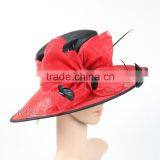 New Design Women Church Derby Wedding Cocktail Party Sinamay Hats for Sale Quality Choice thumbnail-4