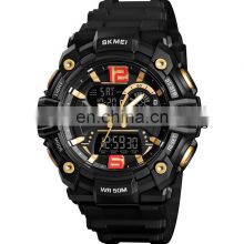 2019 Hot sale gold digital watch Skmei relojes chinos baratos 1529 military army watch japan movement 5ATM waterproof