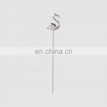Factory Direct Stainless Steel Flamingo Cocktail Pick