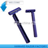 D207 double edge blade plastic handle disposable shaving razor
