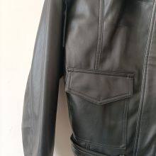 Spring/autumn Stand Collar Women' Handsome Eco Leather Motorcycle Biker Jacket thumbnail-2