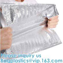 FREEZABLE LUNCH BAG,INSULATION ALUMINIUM FOIL BAG,THERMAL THERMO COOLER TOTE BAG,BENTO PICNIC,FRESH thumbnail-2