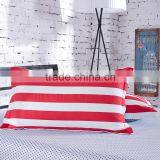 Warm and Confortable Design Red and White Stripe Home Textile Bedding Set From China Supplier thumbnail-2